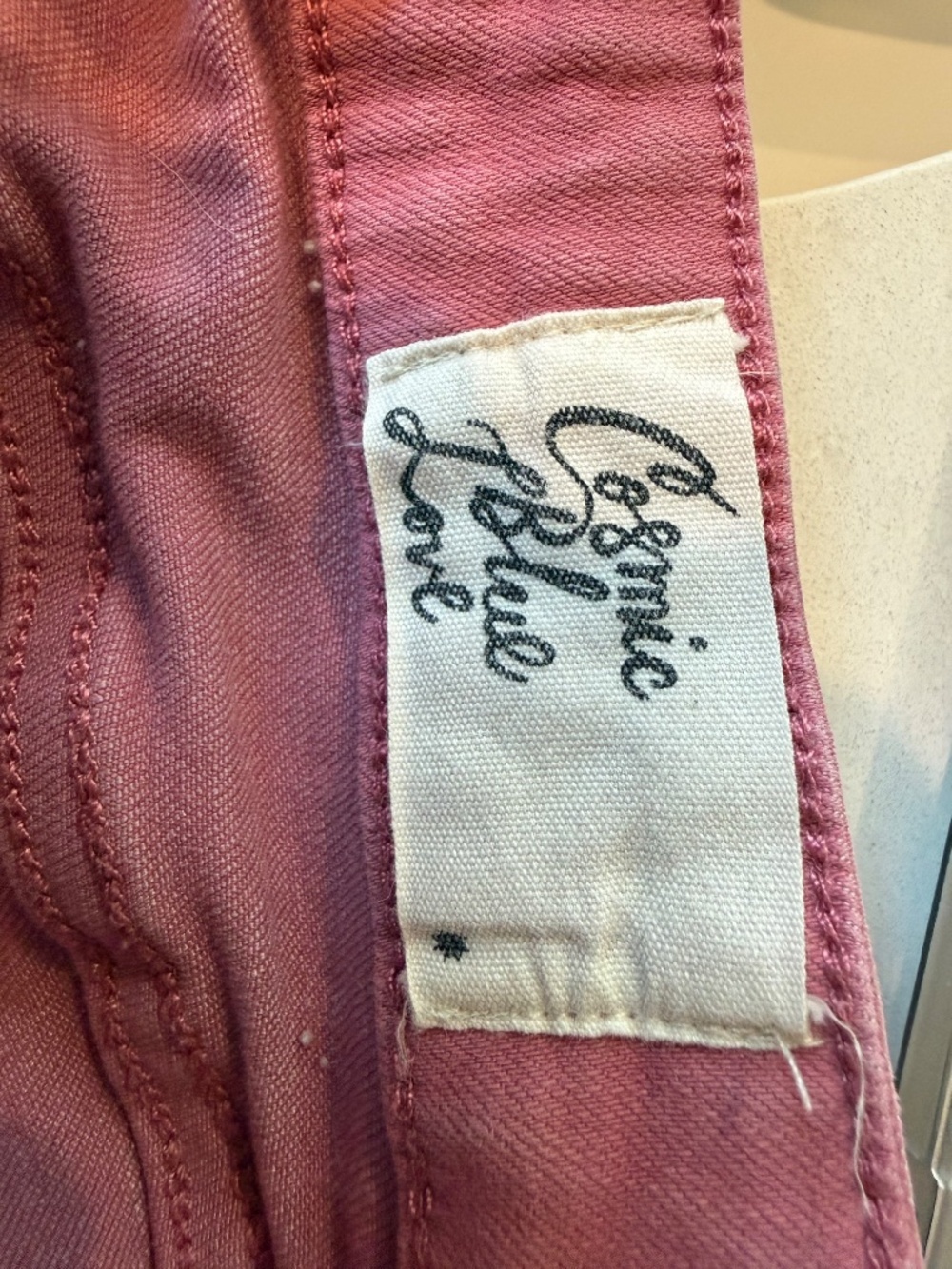 Cosmic Blue Love Pink Skinny Jeans Size 25 - Picture 6 of 8